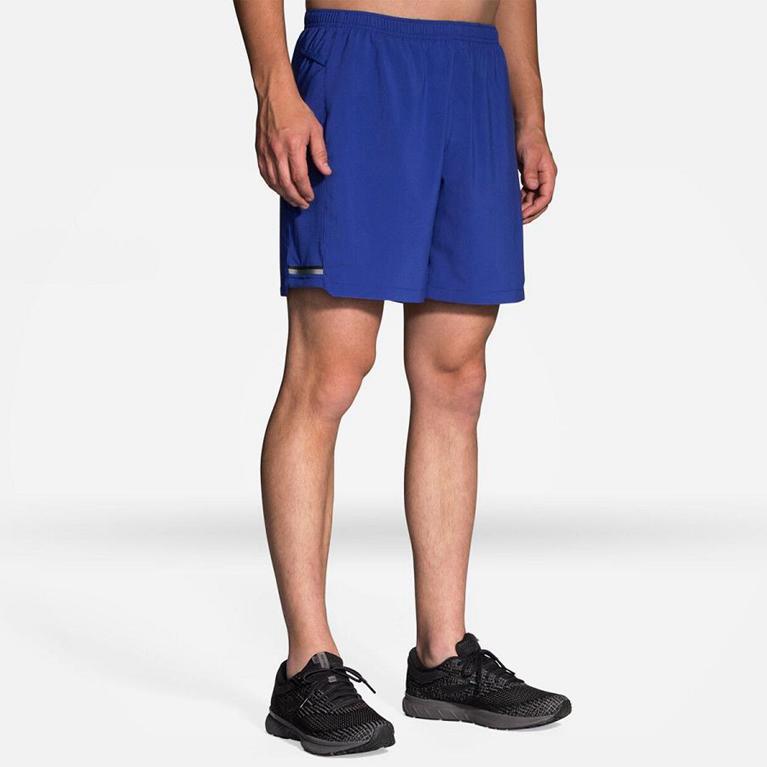 Brooks Men's Sherpa 7 2-in-1 Running Shorts - Blue (HRAQ62709)